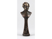 Régi GOETHE kisméretű mellszobor pecsétnyomó 7.8 cm