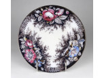 Antik August Nowotny Altrohlau karlsbadi porcelán falitányér 19 cm