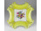 Régi Jlmenau citromsárga porcelán asztalközép kínáló tál 1912