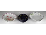 Hollóházi porcelán hamutál 3 darab