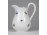 Régi kisméretű Zsolnay - Ifj. Grünwald Mór porcelán tejszínes kiöntő - RITKA 10.5 cm