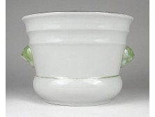 Régi oroszlánfejes porcelán kaspó