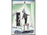 P. Furculita : Dentist - Fogorvos karikatúra