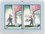 P. Furculita : Dentist - Fogorvos karikatúra