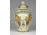 Vajszínű szőlőfürtös Zsolnay porcelán urnaváza 17.5 cm