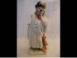 Régi herendi pipázó juhász figura