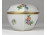 Régi Eton mintás Herendi porcelán szív alakú bonbonier 1941