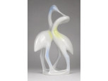 Régi Hollóházi porcelán vízimadár pár 21.5 cm
