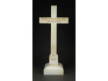 Antik nagyméretű faragott márvány feszület 42 cm 1887