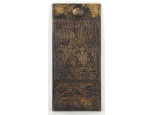XX. századi képcsarnokos művész : Vízivilág bronz relief 28 x 13 cm