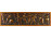Kubisch János jelzett képcsarnokos szőlőszüret bronz relief 21 x 49 cm