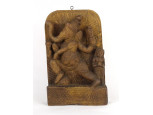 Régi indiai elefántos Ganesha fafaragás 28 x 17.5 cm