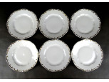 Zsolnay porcelán süteményes tányérkészlet 6 darab