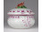 Régi nagyméretű barokkos Herendi porcelán bonbonier rózsa dísszel 1943
