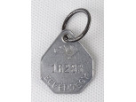 Eb védjegy kutya bárca biléta 1942 Budapest