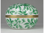 Ritka madár mintás Herendi porcelán bonbonier