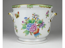 Viktória mintás VBO Herendi porcelán kaspó