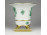Régi oroszlánlábas zöld indiai kosár mintás Herendi porcelán kaspó