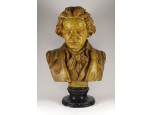XX. századi művész : Beethoven nagyméretű gipsz büszt 67 cm