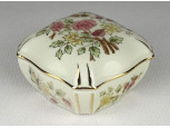 Pillangós vajszínű Zsolnay porcelán bonbonier