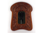 Antik faragott szecessziós tükör falitükör 27.5 x 22 cm