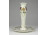 Pillangós vajszínű Zsolnay porcelán gyertyatartó 14 cm
