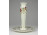 Pillangós vajszínű Zsolnay porcelán gyertyatartó 14 cm