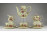 Vajszínű pillangós Zsolnay porcelán kávéskészlet