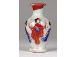Antik kisméretű japán porcelán váza ibolyaváza 5.5 cm