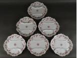 Antik Martin China Limoges porcelán tányér készlet 6 darab