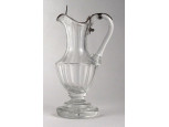 Antik talpas Biedermeier üveg kiöntő 17.5 cm