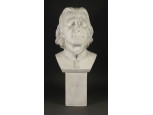 Régi nagyméretű Liszt Ferenc gipsz mellszobor 54 cm