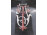 Antik csiszolt monogramos dugós üveg 26.5 cm