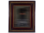Antik mahagóni színű aranyozott keretes tükör 45.5 x 38.5 cm
