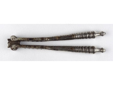 Antik fém diótörő mogyorótörő konyhai eszköz 14.5 cm