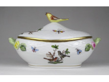 Rothschild mintás Herendi porcelán bonbonier