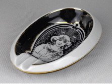 Jurcsák László mintás Hollóházi porcelán hamutál