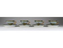 Gyönyörű jelzett velencei porcelán kávéskészlet