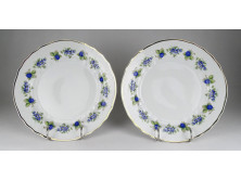 Hollóházi szedres porcelán kínáló tál párban 26 cm