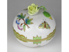 Viktória mintás Herendi porcelán bonbonier VBO
