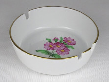 Régi virágmintás Herendi porcelán hamutál