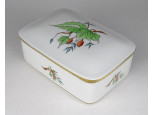 Hibátlan hecsedlis Herendi porcelán bonbonier