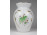 Hibátlan hecsedli mintás Herendi porcelán váza 15 cm
