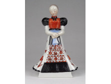 Herendi porcelán Matyó koszorúslány 13 cm