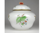 Hecsedli mintás Herendi porcelán bonbonier