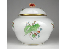 Hecsedli mintás Herendi porcelán bonbonier