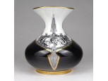 Hollóházi Jurcsák László porcelán váza 10.5 cm