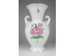 Hibátlan virág mintás Herendi porcelán váza 20.5 cm