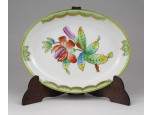 Viktória mintás Herendi porcelán hamutál VBO