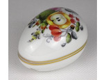 Bouquet de Fruits mintás tojás alakú Herendi porcelán bonbonier